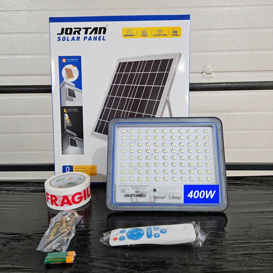 Proiector Solar Jortan Blue | 600W, 500W, 400W, 50W,  cu Panou Solar + Kit Montaj