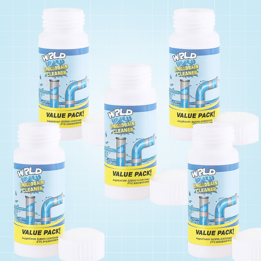 Set 5 Bucăți Soluție Granule pentru Desfundat Tevile de Scurgere 100gr/Container