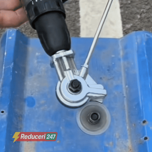 Adaptor Profesional Tăiere Tablă pentru Bormașină cu Role de Ghidaj