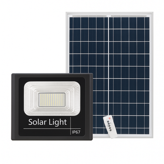 Proiector Solar Jortan  400W + Panou Solar + Kit Montaj