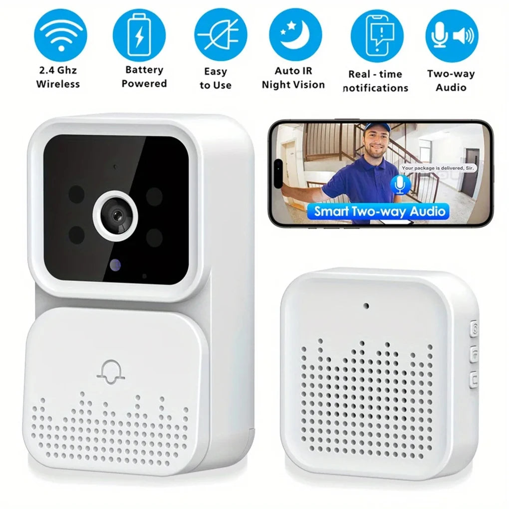 Sonerie Video Interfon Smart WiFi Full HD, Audio Bidirecțional