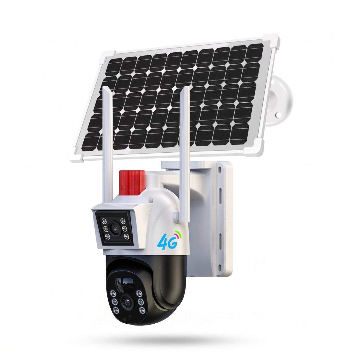 Cameră Solară Dublă 8K| SIM 4G | Smart AI V380-Pro, Aplicație Live, Vedere Nocturnă, 8 MegaPixeli