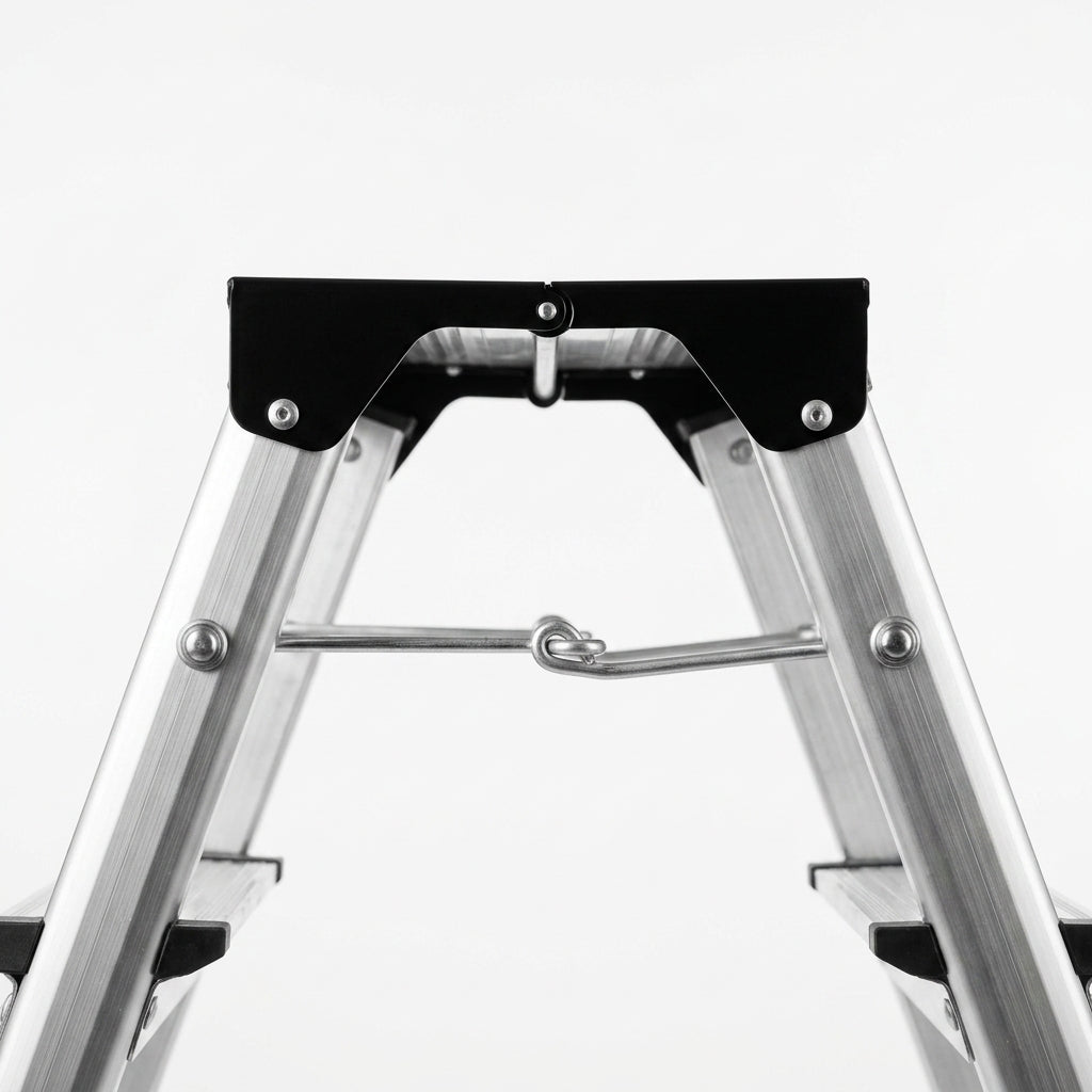 Scară Pliabilă 3 Trepte Antialunecare, Aluminiu, Stabilă, Design Compact Inălțime 61 cm