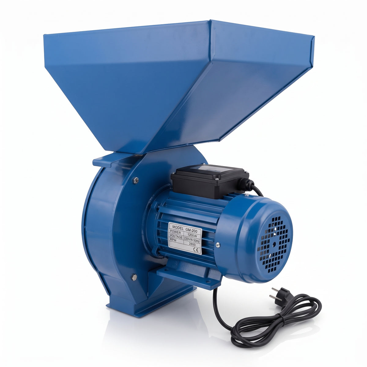 Moară Electrică pentru Uruială CMP1335, 4,5 kW, 300 Kg/h, Cuvă Extra Mare, 4 Site, pentru Porumb, Grâu și Hrana Animalelor