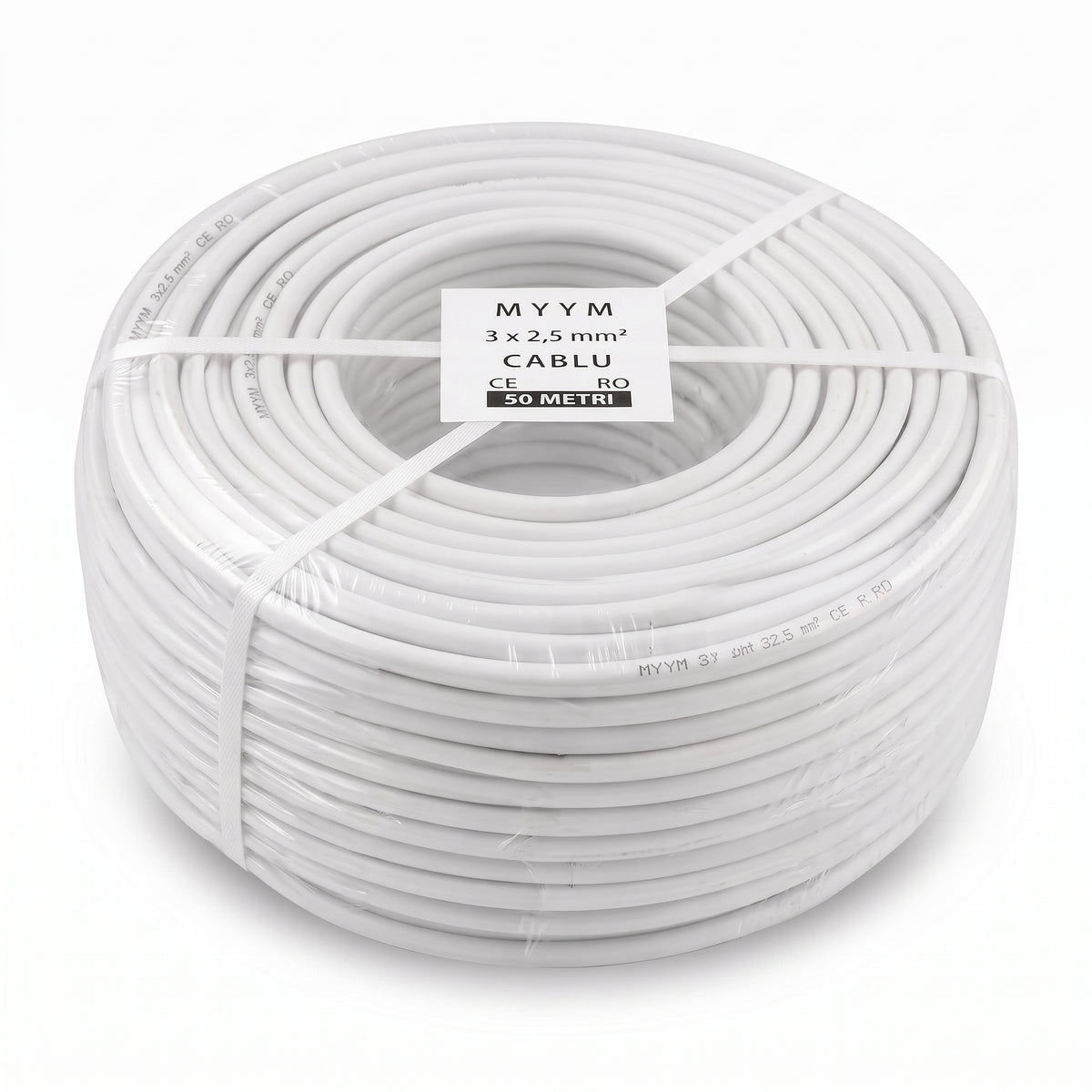 Cablu Electric CAMPION, 50m, 3x2.5 mm², Cupru , Izolație PVC Dublu Strat Flexibil 300-500V, Rezindențial-Industrial