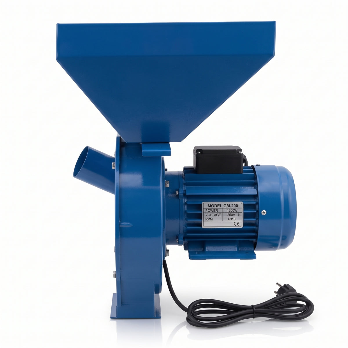 Moară Electrică pentru Uruială CMP1335, 4,5 kW, 300 Kg/h, Cuvă Extra Mare, 4 Site, pentru Porumb, Grâu și Hrana Animalelor