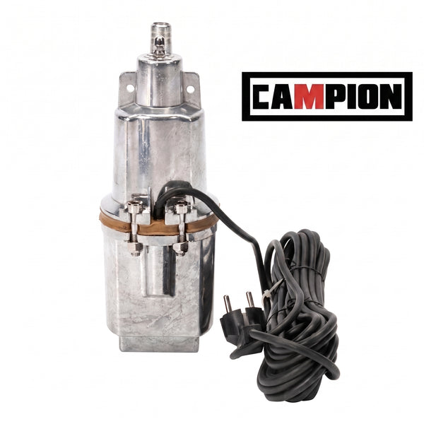 Pompă de Apă Submersibilă CAMPION cu Vibrație VMP60 , 1000W, Debit 2400 l/h, Înălțime 60m, Bobinaj Cupru, Argintiu