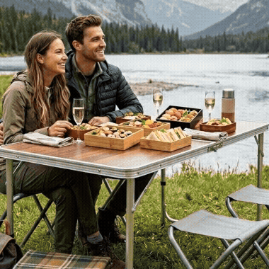 Set Picnic Portabil cu Scaune