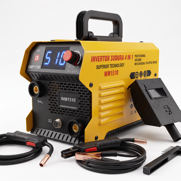 Aparat de Sudură URAL MASH CMP1730, Invertor 3 în 1 MMA/MIG/MAG, 510A, Afișaj Digital, pentru Atelier, Garaj și Construcții Metalice