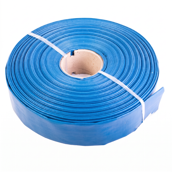 Furtun Refulare Craft-tec MX390 Flat PVC 2 Țoli, 50 m, Albastru, pentru Pompă de Apă, Irigații și Golit Beciul în Gospodărie