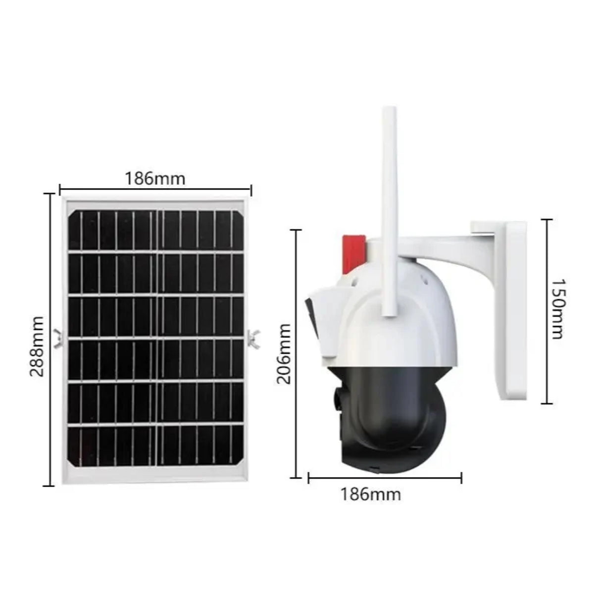 Cameră Solară Dublă 8K| SIM 4G | Smart AI V380-Pro, Aplicație Live, Vedere Nocturnă, 8 MegaPixeli