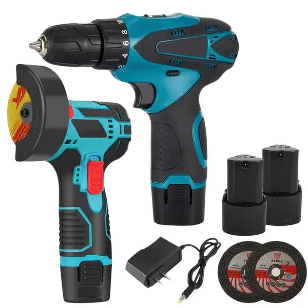 Trusă Profesionalâ 2 in 1 Flex si Bormașină cu Acumulatori 48V + Accesorii