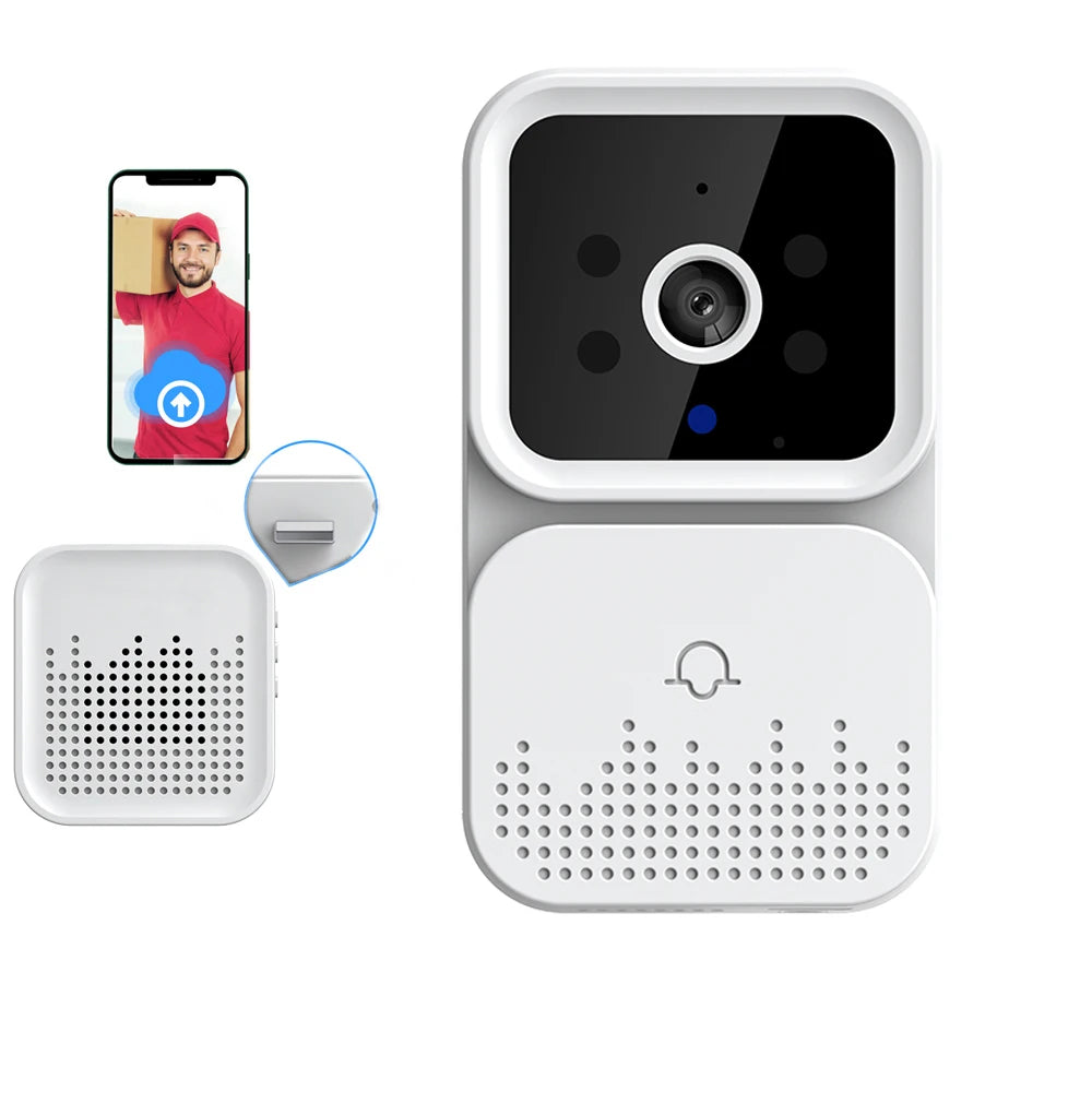 Sonerie Video Interfon Smart WiFi Full HD, Audio Bidirecțional