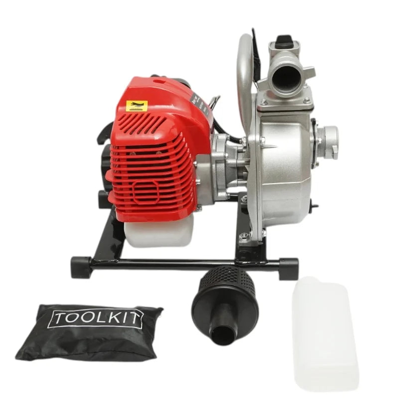 Motopompă Apă 8.5 Cai Putere, 58cc, 2 Timpi, Răcire cu Aer, 7000 RPM, 15mcubi/h, Inălțime 22m, Campion