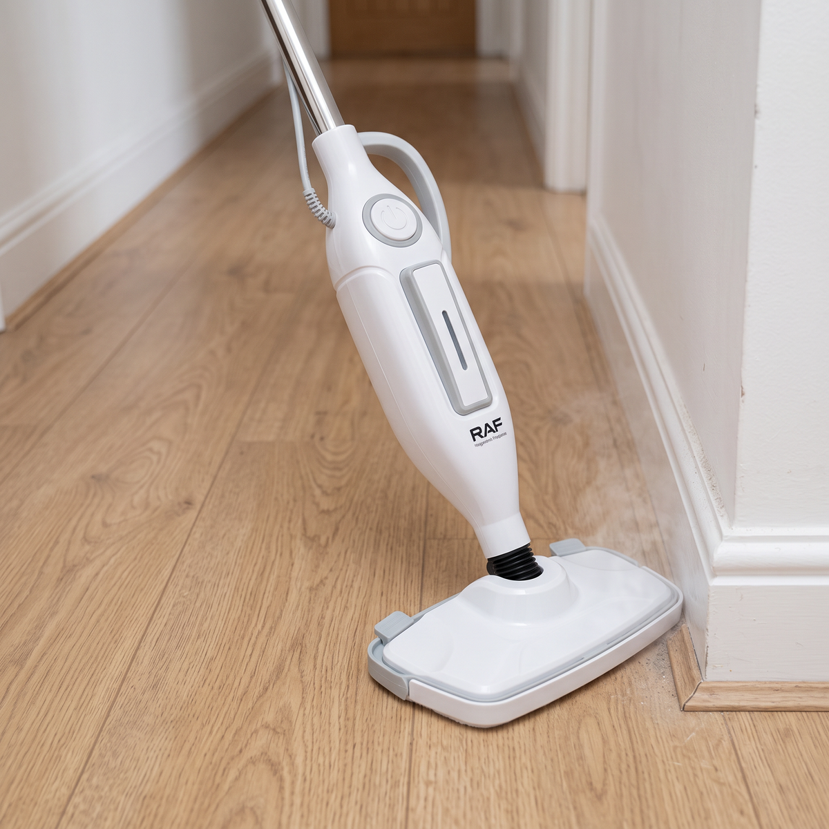 Mop cu Abur RAF R.8772 1250W, 10 în 1 cu 7 Capete și Rezervor 330 ml, pentru Podele, Gresie și Covoare Curate fără Detergenți
